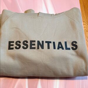 Essentials Tan Crewneck Sweater